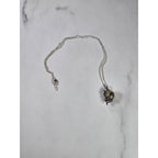 Vintage Harmony Ball Necklace Jingle Pendant Silver Tone