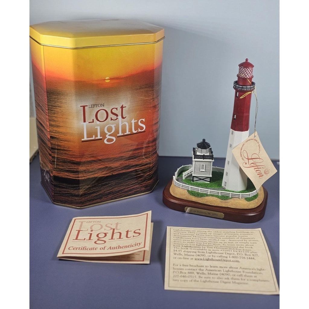 Lefton Cape Hatteras Lighthouse Lost Lights w/ Box COA
