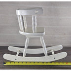 Vintage Wooden Doll Rocking Chair White 16" Cottage Style 80s 90s