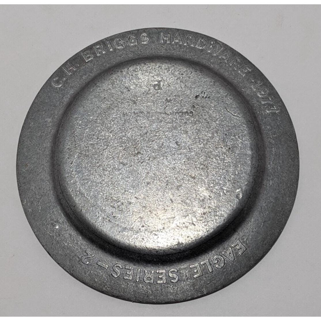 Pewtarex 1977  Eagle Plate CH Hardware Pewter Plate