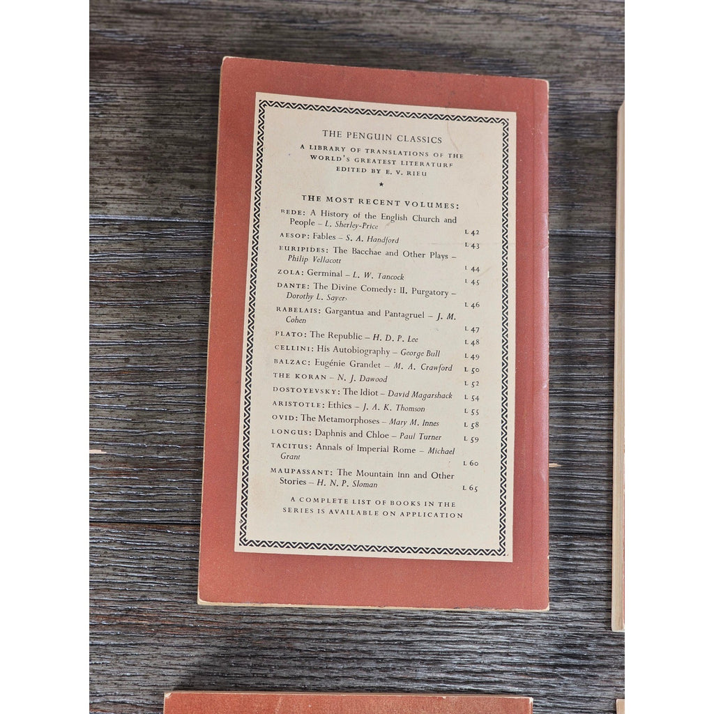 Vintage Penguin Classics Greek Philosophy Lot Plato Thucydides