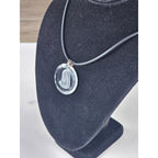 Vintage Swarovski Crystal Madonna Pendant 925 Silver Necklace