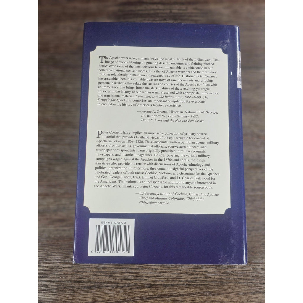 Eyewitnesses to the Indian Wars 1865–1890 Vol 1 HC Cozzens 2001