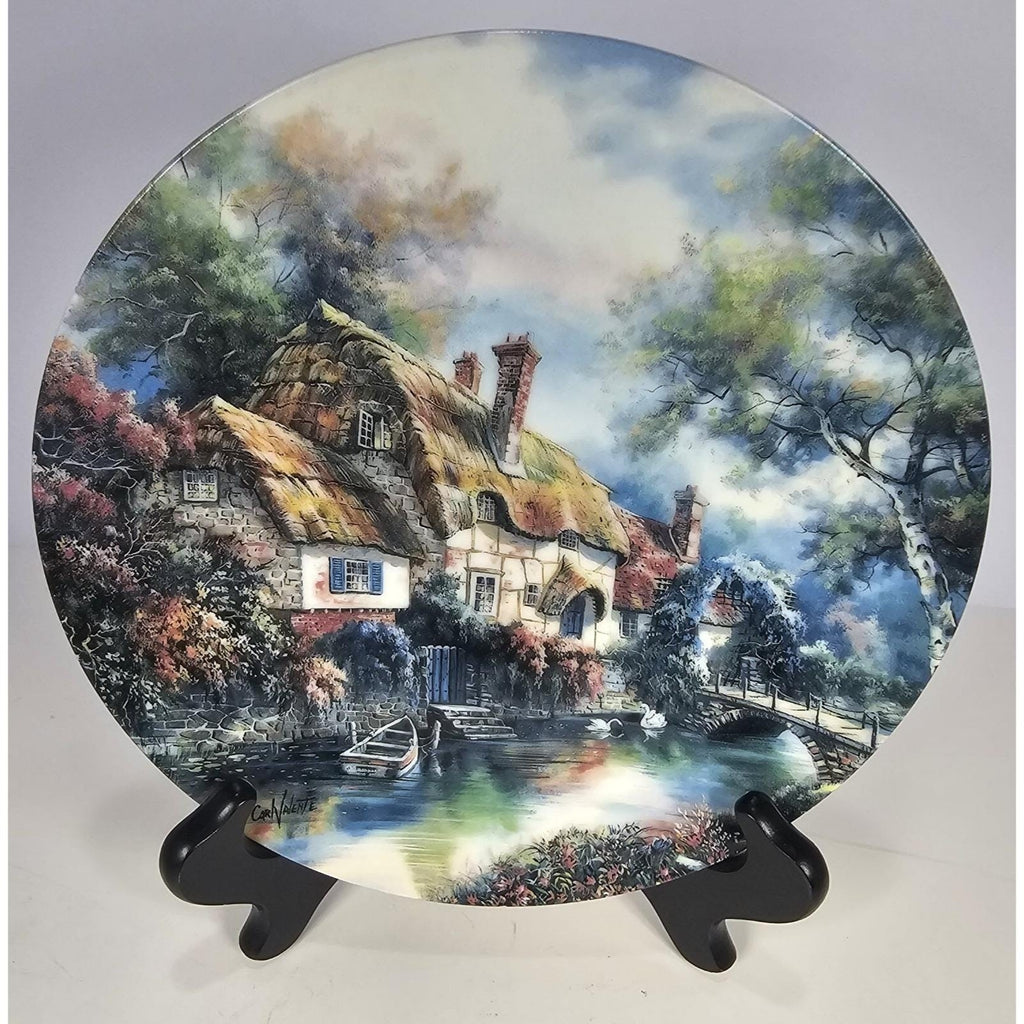 Carl Valente Stonewall Brook Blossoms Plate Poetic Cottages