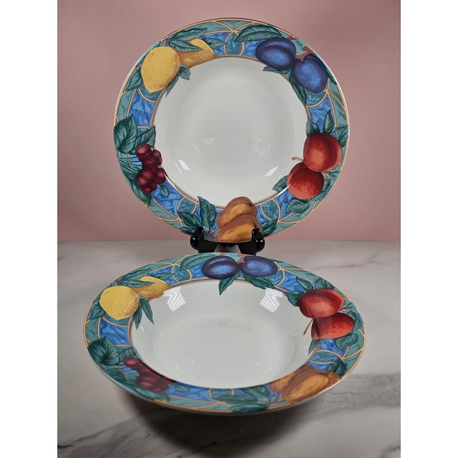 Victoria Beale Forbidden Fruit Bowls Set of 2 Fine China