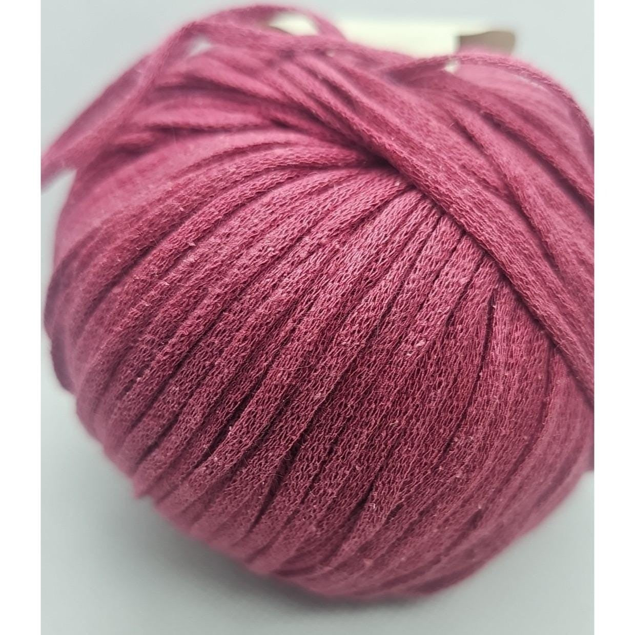 Lana Grossa Linissimo Linea Pura Crochet Yarn Pink Cotton Linen 50g