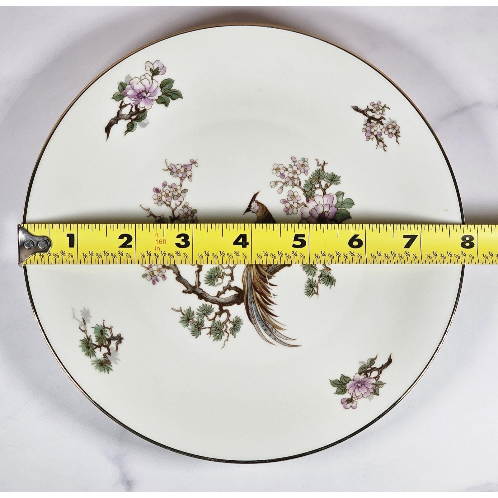 Vintage Heinrich H & C Bird of Paradise Porcelain Plate 7 3/4"