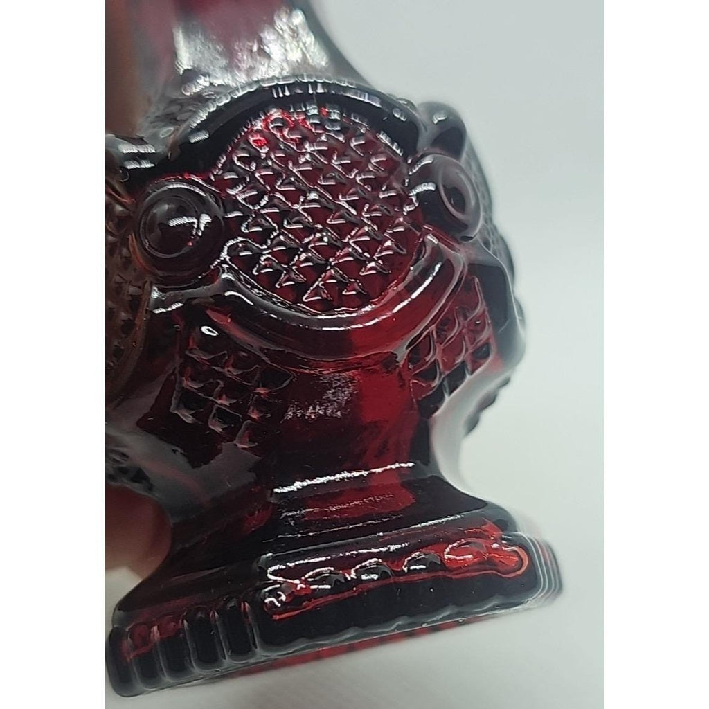 Avon Cape Cod Ruby Red Glass Shaker Bottle Vintage