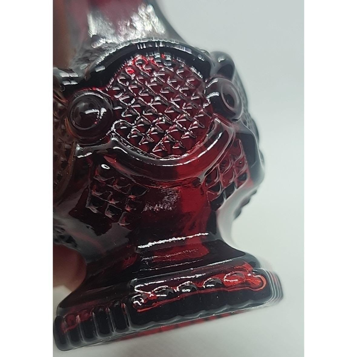 Avon Cape Cod Ruby Red Glass Shaker Bottle Vintage