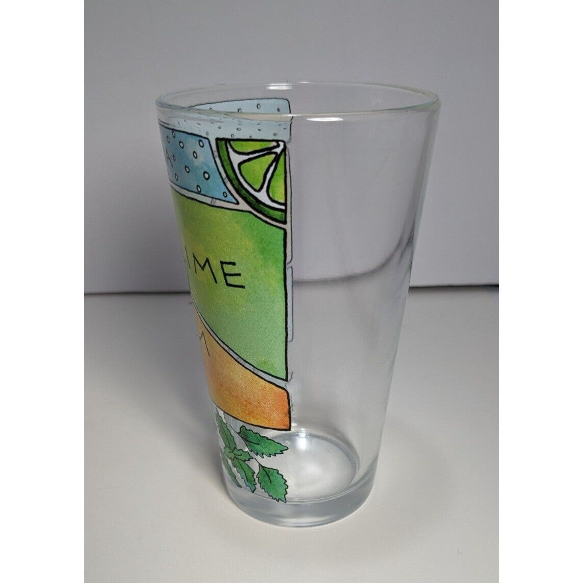 Mojito Recipe Pint Glass – Alyson Thomas – Cocktail Art – Colorful Drinkware