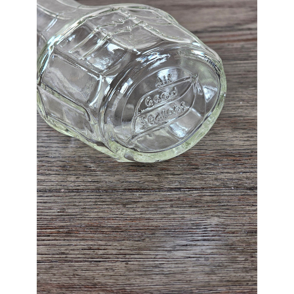 Vintage Good Seasons Glass Cruet Bottle 7.5" No Lid Vase
