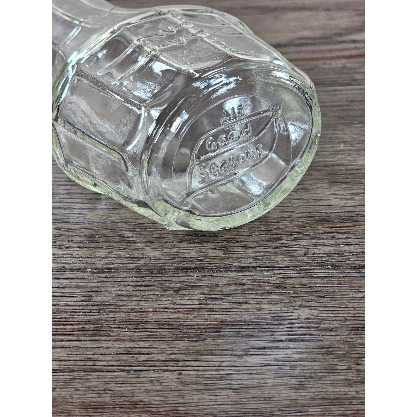 Vintage Good Seasons Glass Cruet Bottle 7.5" No Lid Vase
