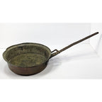 Vintage Copper Saute Pan French Style Copper Pan Wrought Iron Handle
