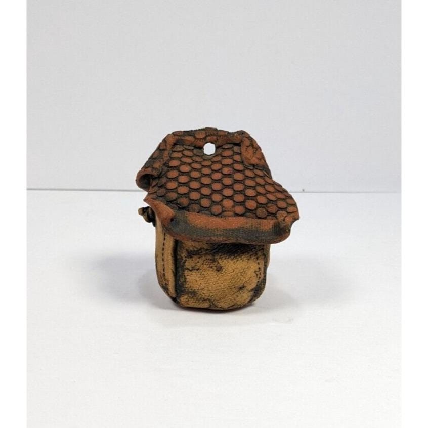 Handmade Terracotta Bird Figurine Folk Art Rustic Home Decor