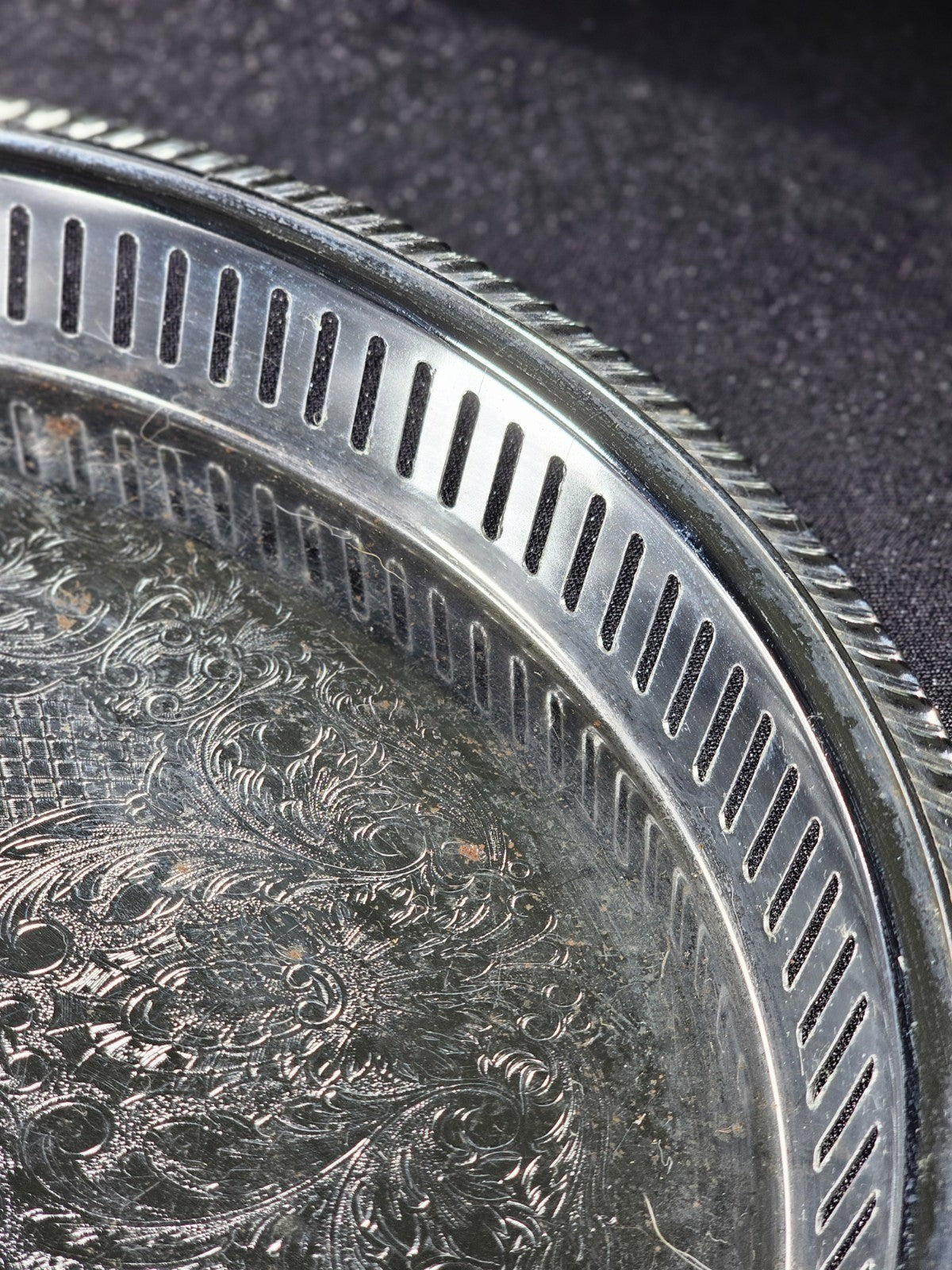 Irvinware Silver Plated Serving Tray 13" Vintage USA