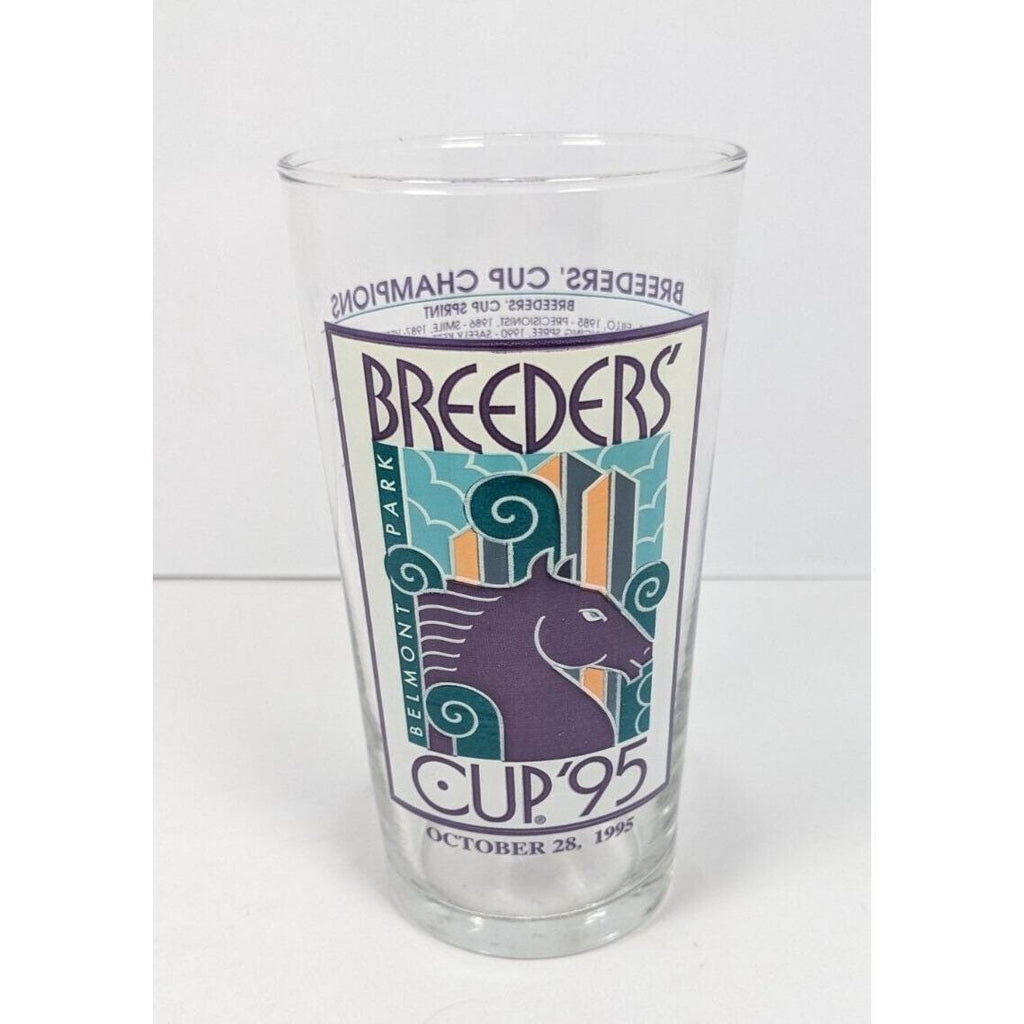 Breeders Cup Glass Belmont Park Libbey Racing Collectible 1995