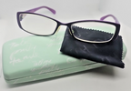 Kensie Evolve TO 58-16-135 Purple/ Black Full Rim Eyeglasses With Case