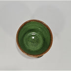 Vintage Chili Pottery Bowl Brown Green Glaze Rustic