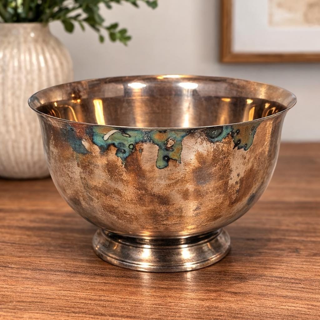 Vintage Webster Wilcox Silver Plated Oval Bowl Trinket Dish