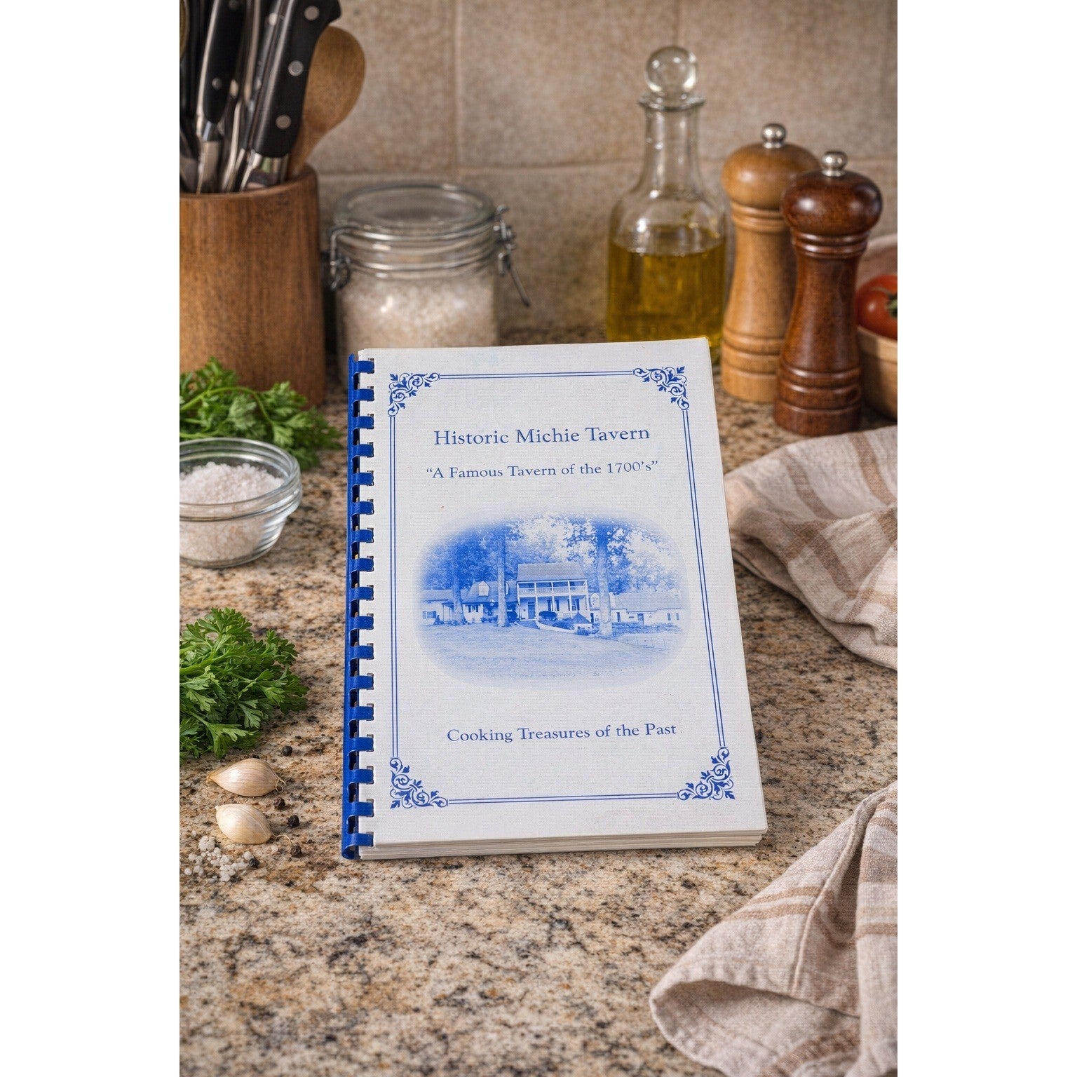 Historic Michie Tavern Cookbook Vintage Spiral Bound Virginia Recipes 1976