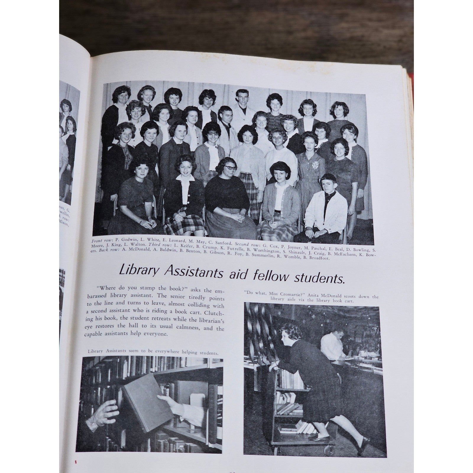 1963 Hanoverian Yearbook Wilmington NC Senior Class Red Hardcover
