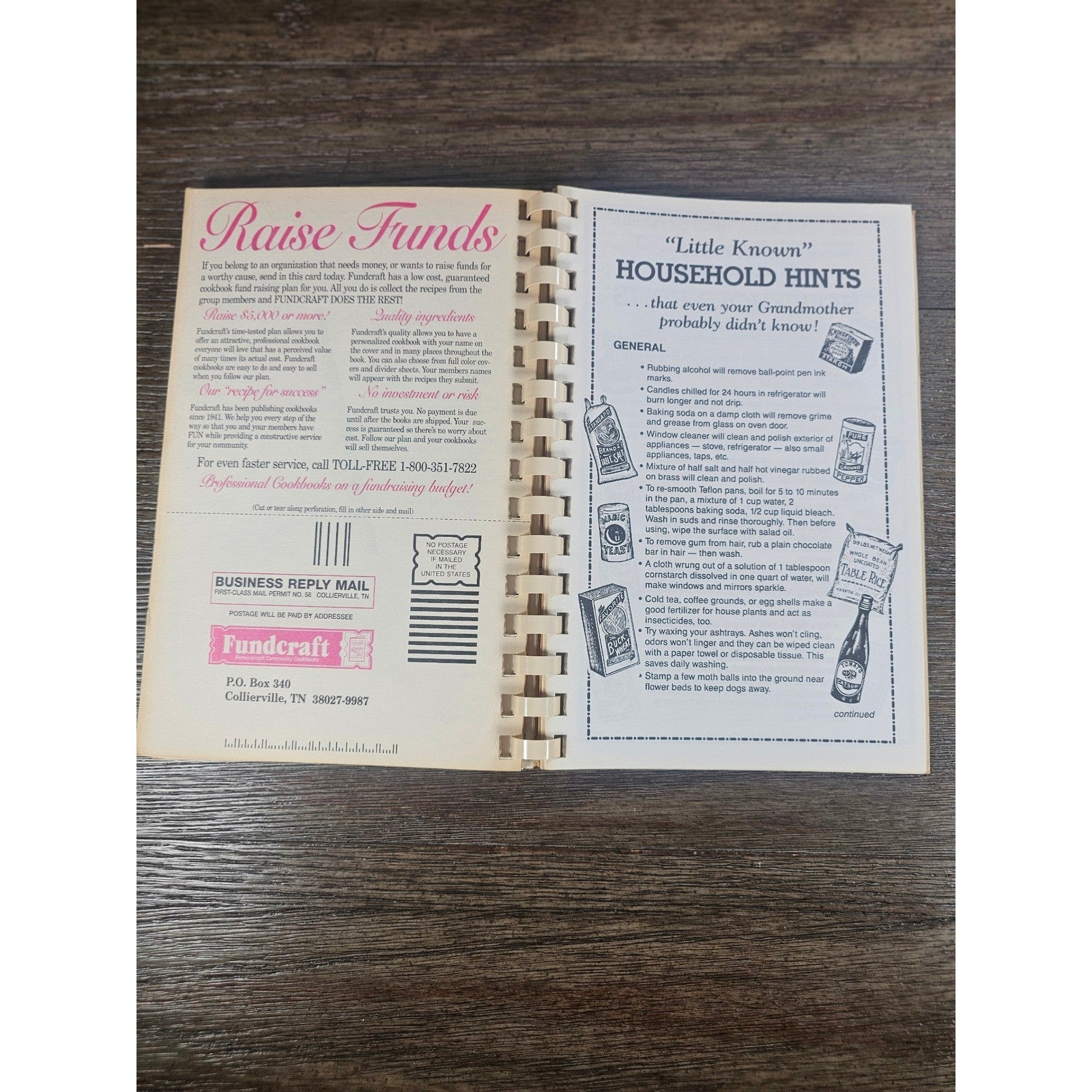 Vintage Church Cookbook Heavenly Dishes Fundraiser Spiral Bound Community Recipe
