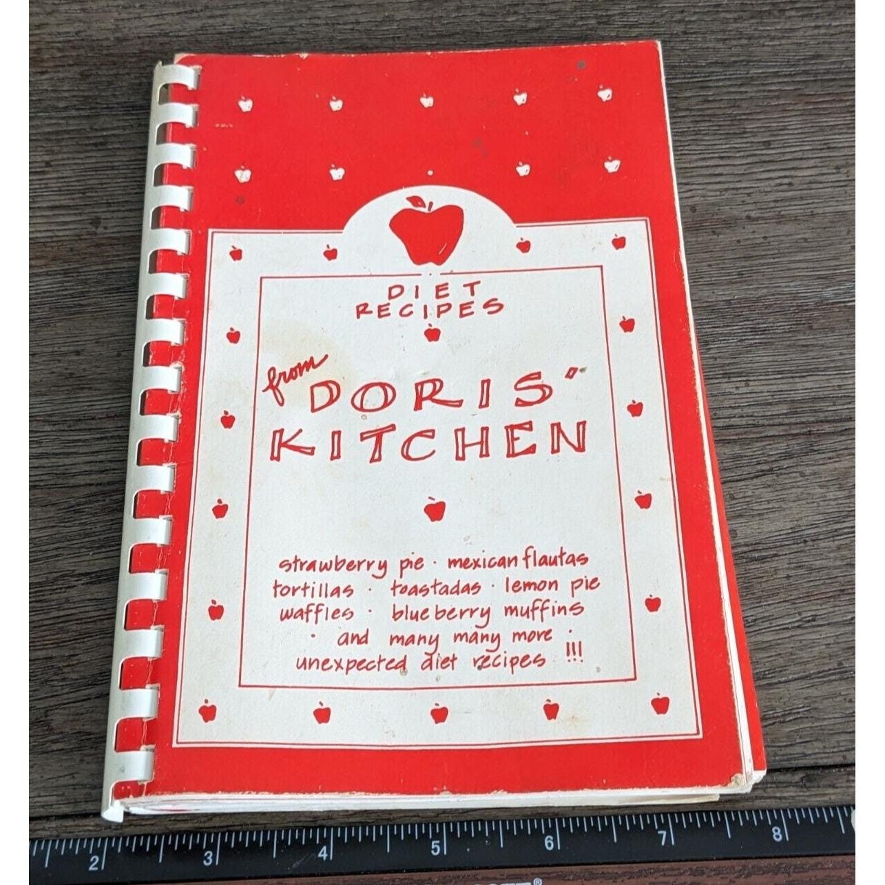 Diet Recipes from Doris Kitchen Spiral Cookbook 1988 Vintage