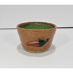 Vintage Chili Pottery Bowl Brown Green Glaze Rustic