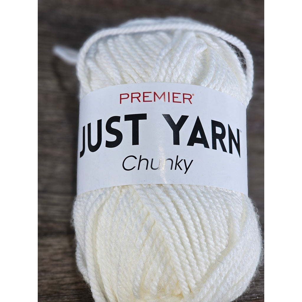 Premier Just Yarn Chunky Cream Acrylic Yarn Bulky 5 Skein 82 Yards