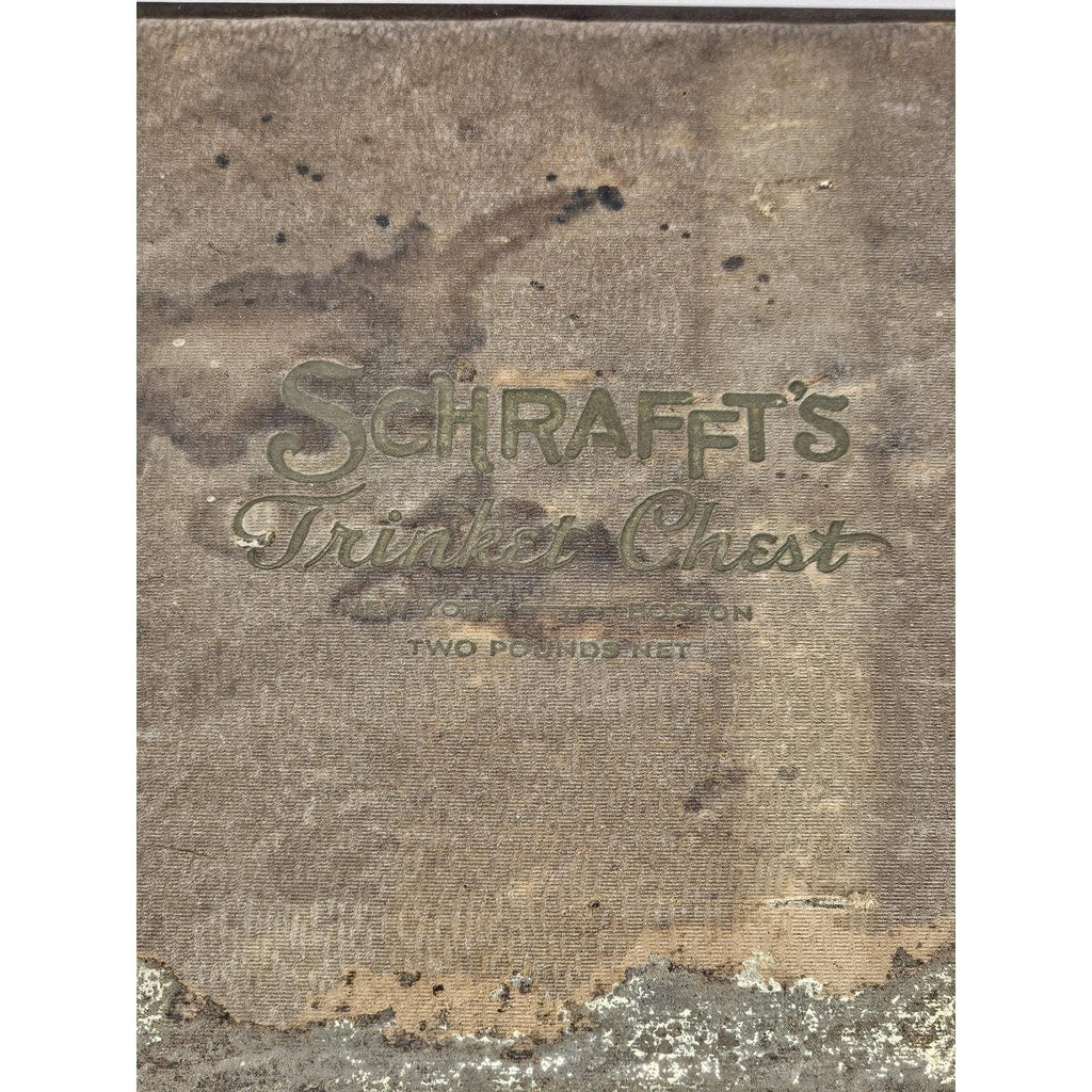 Schraffts Chocolate Tin Trinket Chest Vintage Advertising Box