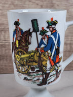 VTG Colonial Fred Roberts Co Footed Coffee Mug — American Revolutionary War