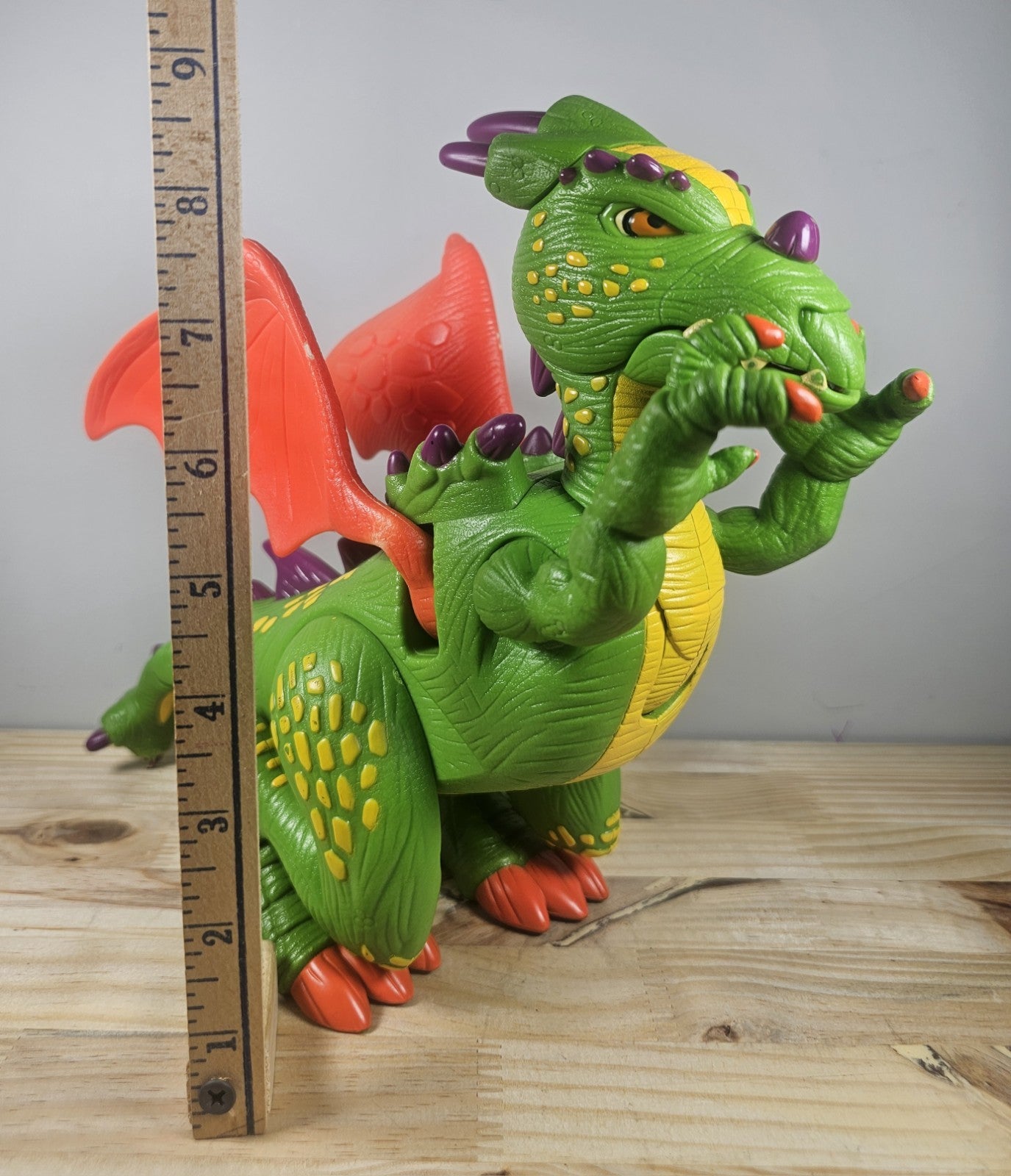 Vintage Imaginext Green Deluxe Dragon Toy Action Figure Lights & Sounds