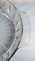 Anchor Hocking 9″ Clear Glass Casserole Dish – Heavy USA Bakeware, Used Conditio
