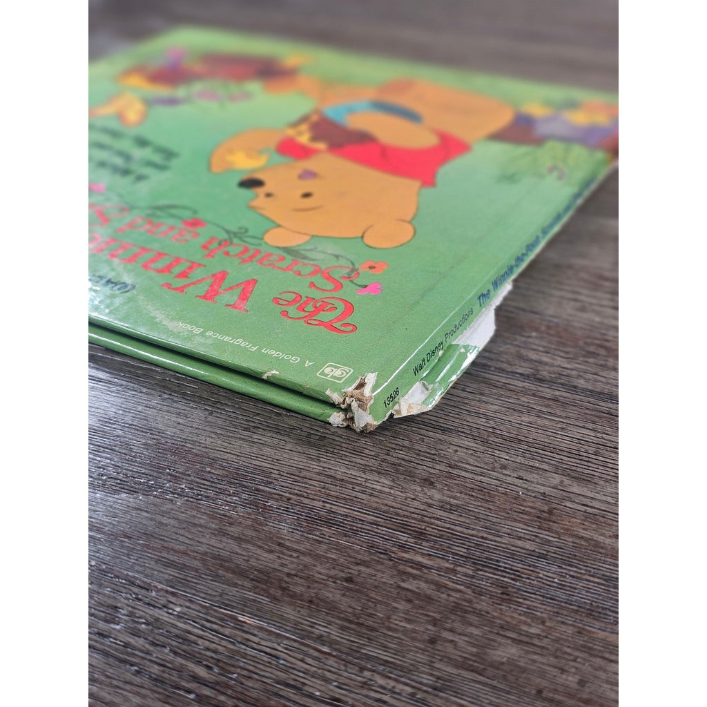 Vintage Winnie the Pooh Scratch Sniff Book 1976 Golden Press