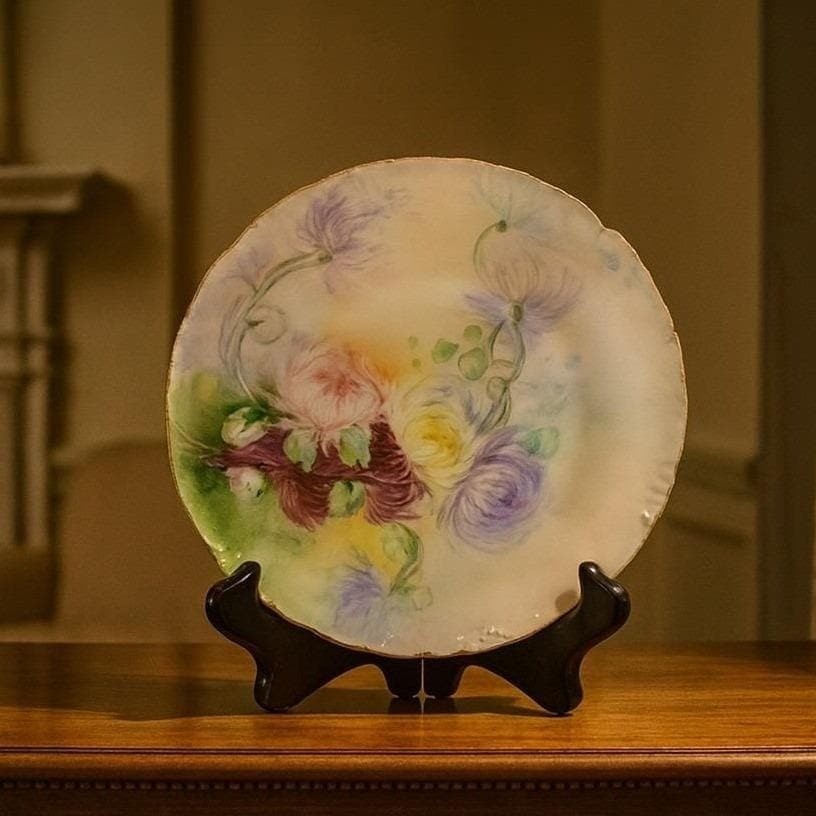 Vintage RC Versailles Bavaria Floral Plate 6" Hand Painted Porcelain