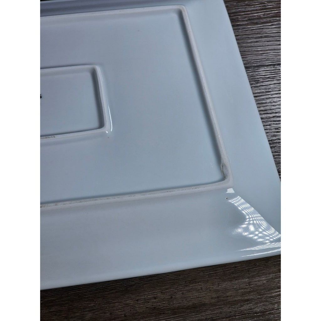 Better Homes & Gardens White Rectangular Serving Platter 14.5 Inch