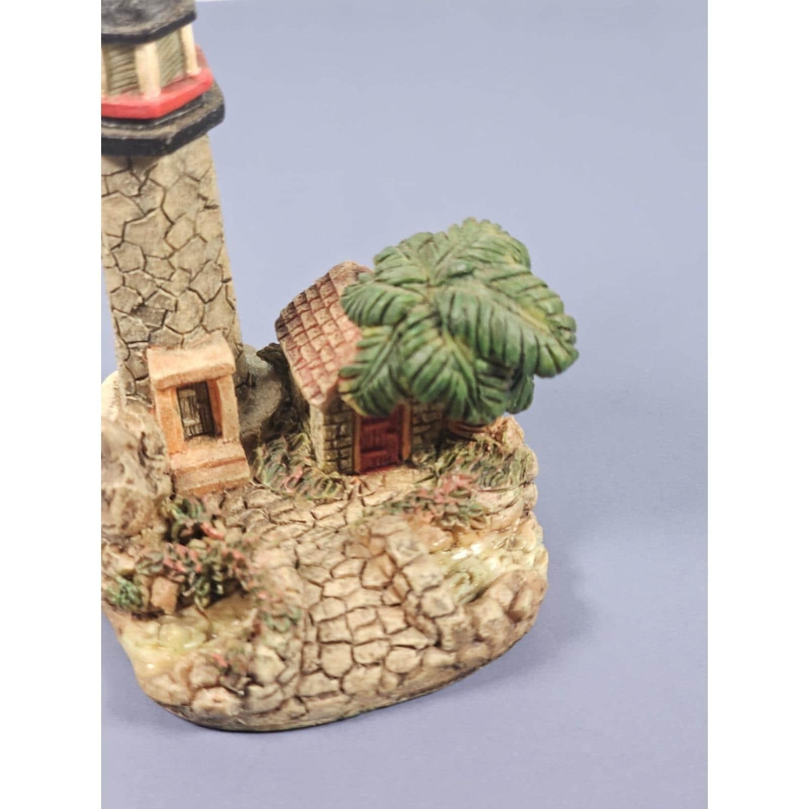 Ks Collection Lighthouse Figurine Palm Tree Cottage 1990s