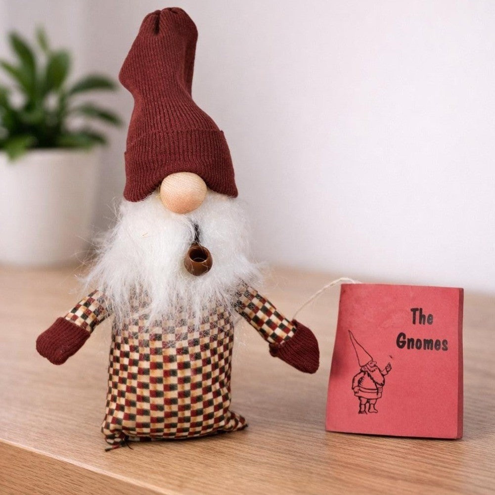 Winter Gnome Shelf Sitter Rustic Christmas Decor 8 Inch