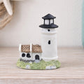 Mini Nautical Lighthouse Figurine Coastal Resin 3 Inch Decor