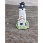 Mini Nautical Lighthouse Figurine Coastal Resin 3 Inch Decor
