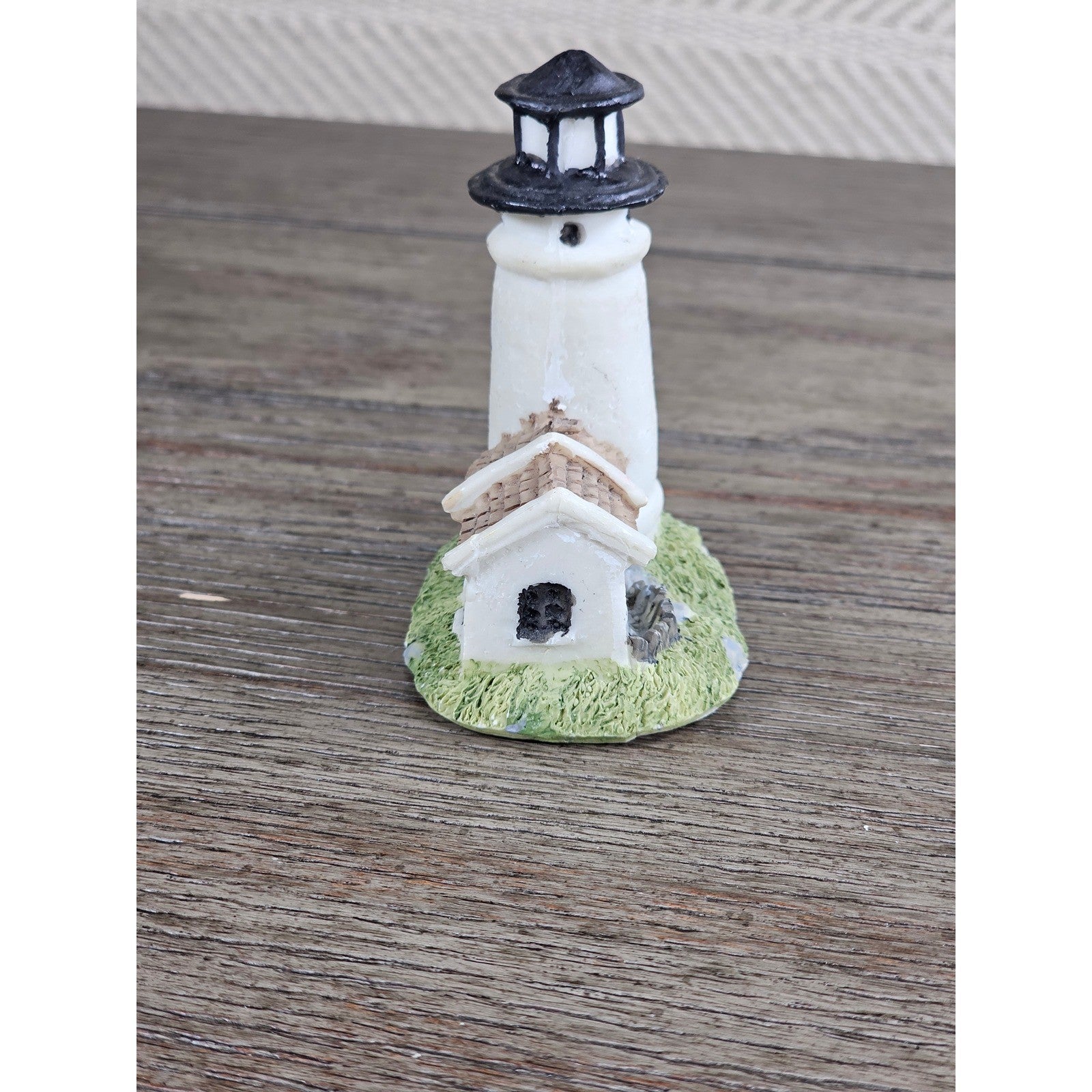 Mini Nautical Lighthouse Figurine Coastal Resin 3 Inch Decor