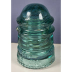 Vintage Hemingray No 12 Glass Insulator Aqua May 2 1893 Patent