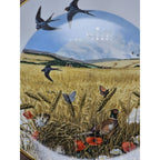 Vintage Franklin Porcelain Plate Wheatfields in August Peter Barrett 1979
