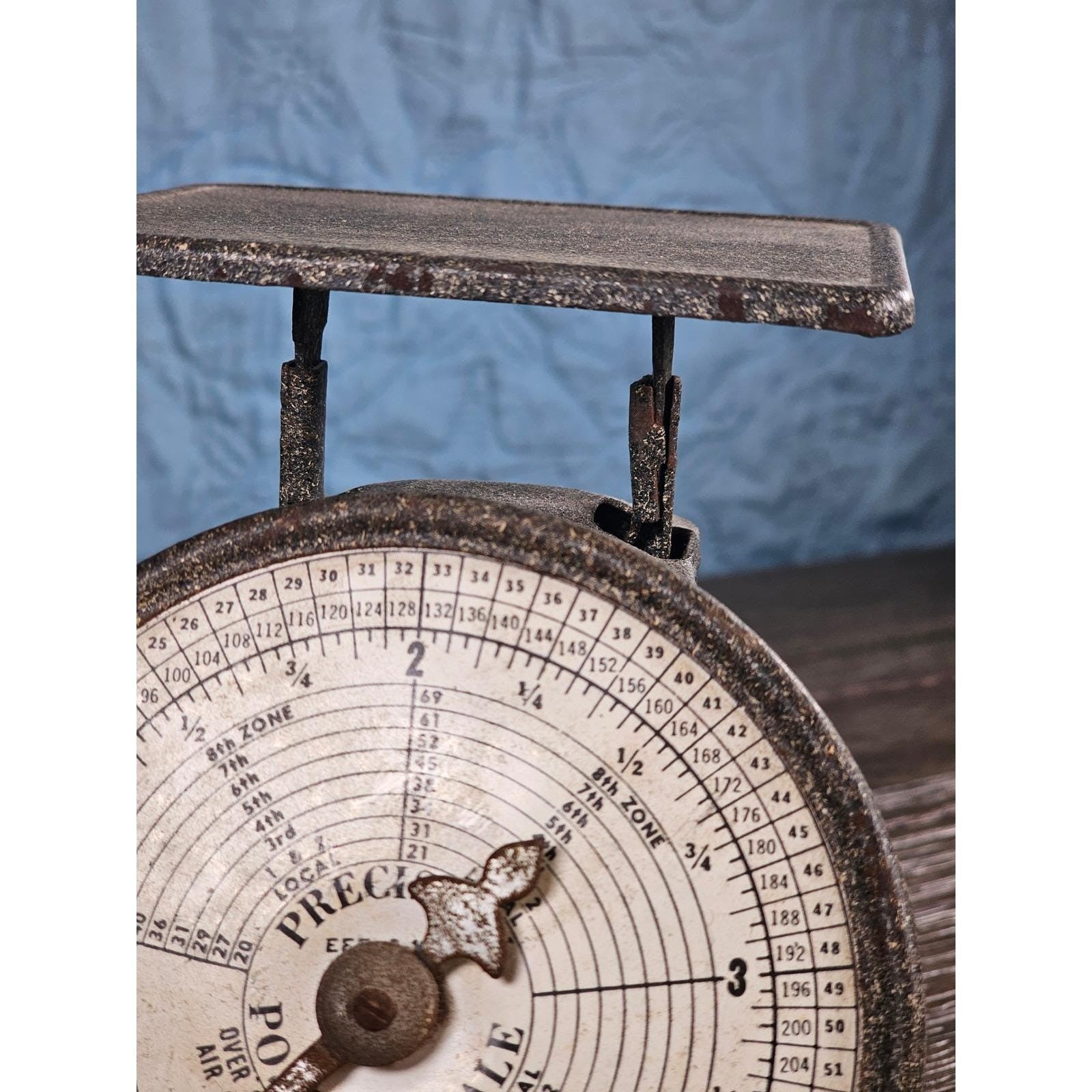 Vintage Triner Precision No. 4 Postal Scale | Rustic Metal Counter Scale