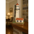 Lefton Diamond Head Hawaii Lighthouse Ceramic Figurine Signed 1999