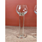 Vintage Crystal Liqueur Shot Glasses Set of 3 Pillar Stem Barware