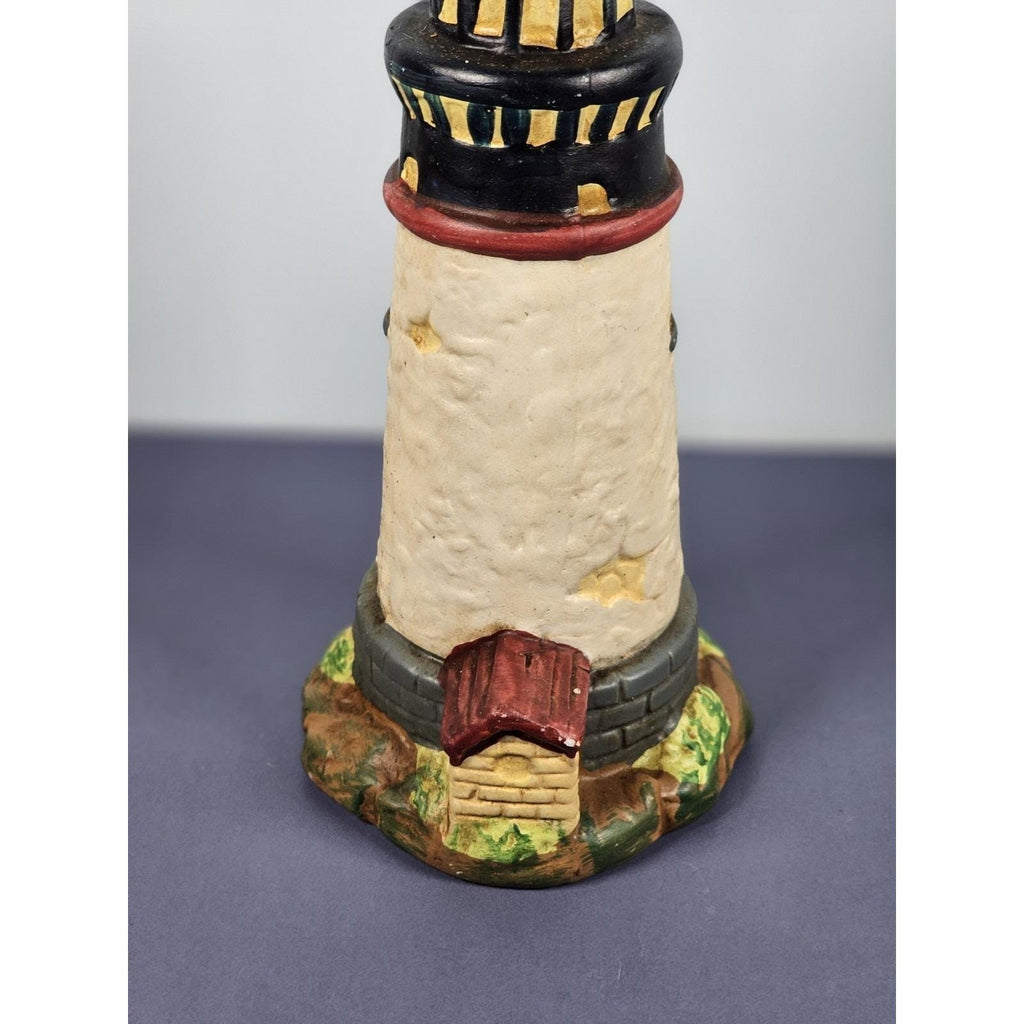 KS Collection Lighthouse Figurine Blue Brick Base Coastal Decor