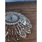 Vintage Pressed Glass Bowl Scalloped Edge 10 Inch Clear Glass Serving Dish