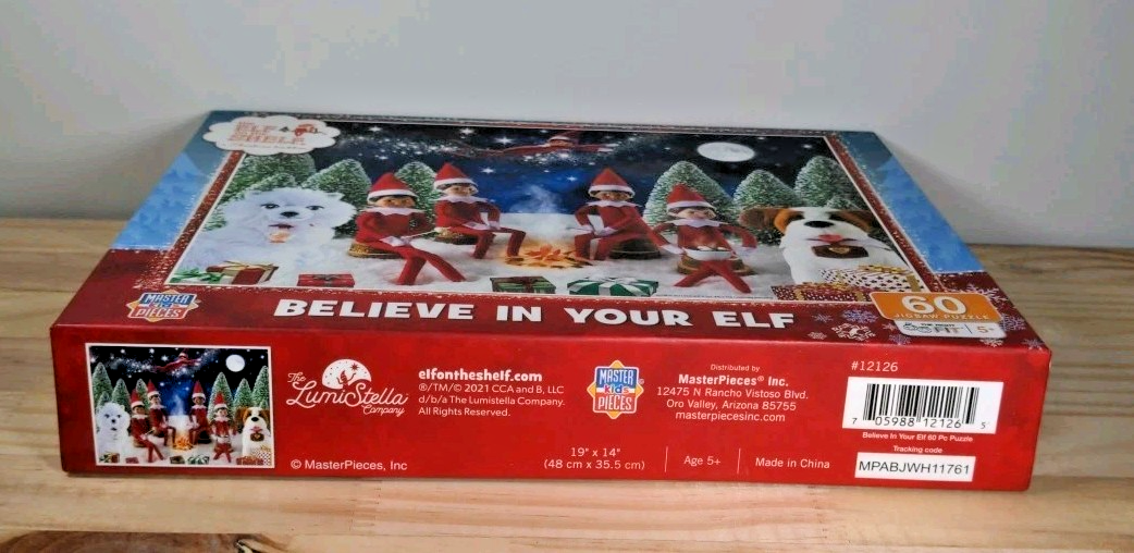 New Elf on a Shelf "Believe in Your Elf" 60 Pc. Jigsaw Puzzle 19"x 14"