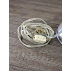 Towle Vintage Capiz Shell Table Lamp 16" Coastal Silver Accent